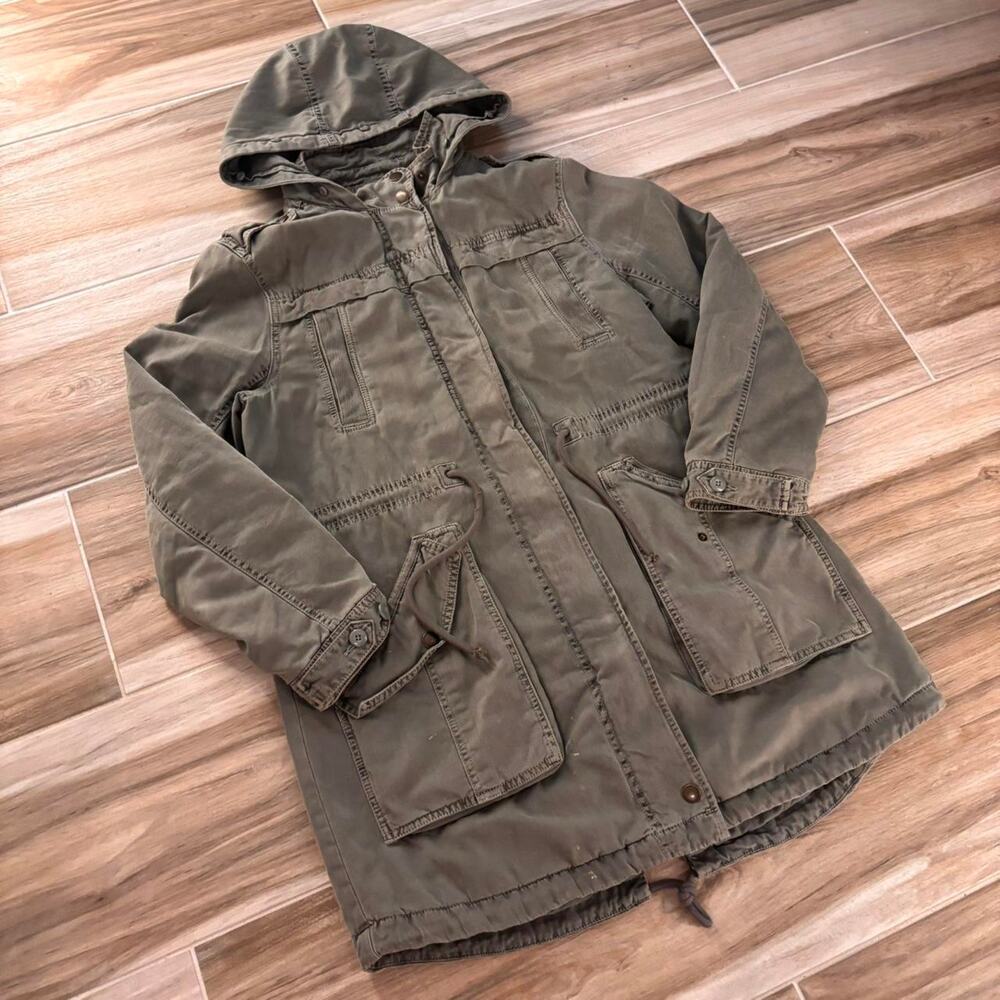 Military Style y2k American Eagle Parka Jacket